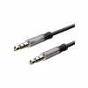 Кабель мультимедійний 3.5mm M to 3.5mm M 1.0m NB121 black XO (6920680864591) - Image 1