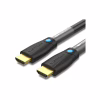 Кабель мультимедійний HDMI M to HDMI M 1.0m 4K60Hz cotton braided black zinc alloy Vention (ALMBF) - Image 1