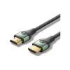 Кабель мультимедійний HDMI M to HDMI M 1.5m 8K60Hz ultra thin cotton braided green Vention (ALOGG) - Image 1
