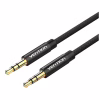 Кабель мультимедійний 3.5mm M to 3.5mm M 1.0m fabric black Vention (BAGBF) - Image 1