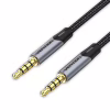 Кабель мультимедійний 3.5mm M to 3.5mm M 1.0m (4pin) gray Vention (BAQHF) - Image 1
