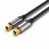Кабель мультимедийный Optical Toslink 1.0m gray Vention (BAVHF) - Image 1
