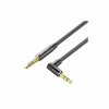 Кабель мультимедийный 3.5mm M to 3.5mm M 1.0m 90° corner black Vention (BAZBF) - Image 1
