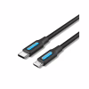Дата кабель USB-C to Micro 5P 1.0m 2A black Vention (COVBF) - Image 1