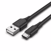 Дата кабель USB 2.0 AM to USB-C 1.0m 3A black Vention (CTHBF) - Image 1