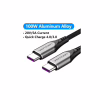 Дата кабель USB-C to USB-C 1.0m 5A aluminum gray Vention (TAEHF) - Image 1
