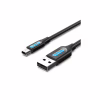 Дата кабель USB 2.0 AM to Mini 5P 1.0m black Vention (COMBF) - Image 1