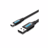 Дата кабель USB 2.0 AM to Mini 5P 1.0m black Vention (COMBF) - Image 1