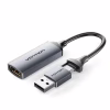 Перехідник USB-C + USB-A to HDMI M 0.1m video capture gray Vention (ACWHA) - Image 1