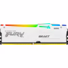 Модуль пам'яті для комп'ютера DDR5 32GB 5200 MHz FURY Beast White RGB Kingston Fury (ex.HyperX) (KF552C40BWA-32) - Image 1