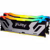 Модуль памяти для компьютера DDR5 48GB 8400 MHz Renegade RGB Silver XMP Kingston Fury (ex.HyperX) (KF584CU40RSAK2-48) - Image 1
