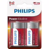 Батарейка Philips D LR20 Power Alkaline * 2 (LR20P2B/10) - Image 1