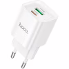Зарядное устройство HOCO C147A Charm 1xUSB-C PD20W + 1xUSB QC3.0 White (6942007630276) - Image 1