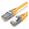 Патч-корд 0.3м, S/FTP cat 6a RJ-45 yellow Vention (IBHYAA) - Image 1