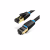 Патч-корд 0.5м, S/FTP cat 8 RJ-45 black Vention (IKABD) - Image 1