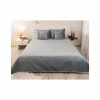 Покривало Руно двостороннє декоративне Velour Dark Grey ромб 150х220 см (360.55_Dark Grey ромб) - Image 1