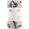 Плед ARDESTO Fleece 100% поліестер, песики, сірий 130х160 см (ART0724PB) - Image 1
