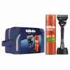 Набор косметики Gillette Бритва ProGlide с 1 сменным лезвием + Гель для бритья Fusion5 200 мл + Подставка + Косметичка (8700216534420) - Image 1