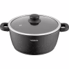 Каструля Ardesto Gemini Anzio скляна кришка 24 см 4,4 л чорна (AR2424GE) - Image 1