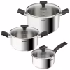 Набор посуды Tefal Delicious, 6предметів, нержавіюча сталь, бакеліт, скло (B925S655) - Image 1