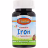 Мінерали Carlson Залізо Дитяче, 15 мг, смак полуниці, Kid's Chewable Iron, 60 жуватий (CAR-55940) - Image 1