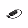Концентратор AXAGON USB 2.0 to 4xUSB 2.0 0.2m black (HUE-X4B) - Image 1