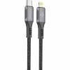Дата кабель USB-C to Lightning 1.2m CBGPD30WTL1 30W grey Intaleo (1283126518089) - Image 1