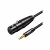Кабель мультимедийный 3.5mm M to XLR F 1.0m AV182 black Ugreen (20763) - Image 1