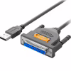 Кабель для принтера USB 2.0 to DB25 2.0m US167 black Ugreen (20224) - Image 1