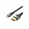 Кабель мультимедийный HDMI M to HDMI micro M 2.1m V2.0 8K 60Hz green Vention (AGKGH) - Image 1
