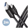 Дата кабель USB 3.2 AM to USB-C 2.0m black AXAGON (BUCM3-AM20AB) - Image 1
