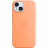 Чехол для мобильного телефона Apple iPhone 15 Silicone Case with MagSafe Orange Sorbet (MT0W3ZM/A) - Image 1