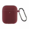 Чехол для наушников Armorstandart Ultrathin Silicone Case With Hook для Apple AirPods 2 Burgundy (ARM59680) - Image 1