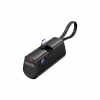 Батарея универсальная Vention 4800mAh 22,5W PD, USB-C In/Out, LED display, with built-in USB-C cable Black (FHQB0) - Image 1