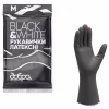 Перчатки хозяйственные Добра Господарочка Black&White Латексные Размер M (4820086523806) - Image 1