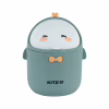 Корзина для бумаг Kite Настольный контейнер для мусора, серо-зеленый (K24-010-1) - Image 1
