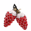 Елочная игрушка Chomik Шишки" 9 см, 2 шт, червоні (5900779895386_3) - Image 1