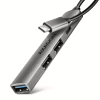Концентратор AXAGON USB-C to 1xUSB-A 5Gbps + 2xUSB-A 480Mbps + 1xUSB-C 480Mbps 0.12m aluminum (HUE-STC) - Image 1