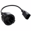 Кабель живлення C14 to Schuko 0.75mm2 Copper Vinga (VPCC14S75C) - Image 1