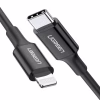 Дата кабель USB-C to Lightning 1.0m US1713A Nickel Plating ABS Shell Black Ugreen (60751) - Image 1