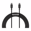Дата кабель USB-C to USB-C 2.0m 100W black Baseus (CATYS-C01) - Image 1
