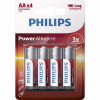 Батарейка Philips AA LR6 Power Alkaline * 4 (LR6P4B/10) - Image 1