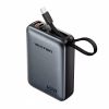 Батарея универсальная Vention 20000 mAh 45W Mini with Built-in USB-C Cable Gray (FHGH0) - Image 1