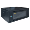 Шкаф настенный GEAR 4U 19" 600x450x280 мм, + полка 19", black (GWMSN-4U-600-450) - Image 1