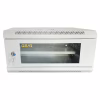 Шафа настінна GEAR 4U 19" 600x450x280 мм, + полка 19", grey (GWMSN-4U-600-450G) - Image 1