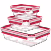 Пищевой контейнер Tefal Master Seal, Набір 3шт, жаростійке скло, прозорий (N1050910) - Image 1