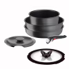 Набор посуды Tefal Ingenio Inspiration, 6 предметів, чорний (L867S604) - Image 1