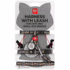 Шлей для кошек Waucat Nylon с QR паспортом "Леопард" пластиковый фастекс (329-4066) - Image 1