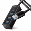 Концентратор AXAGON USB 3.1 to 4xUSB 3.0 1.2m black (HUE-M1AL) - Image 1
