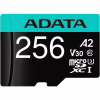 Карта пам'яті ADATA 256GB microSD class 10 UHS-I U3 V30 A2 Premier Pro SD 6.0 (AUSDX256GUI3V30SA2-RA1) - Image 1